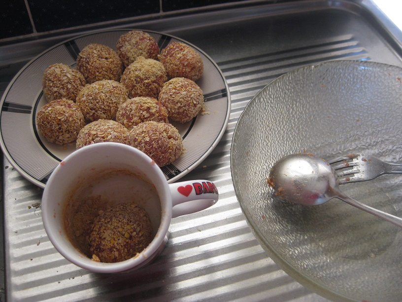 photo of formed meat balls